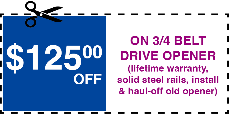 125 off garage door opener Woodside Far Rockaway