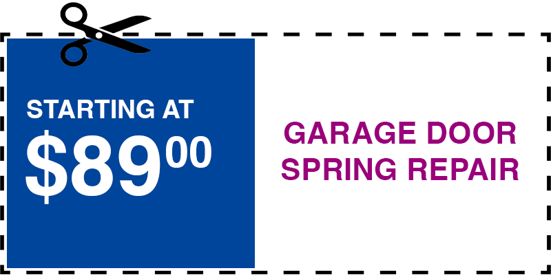 89 garage door SPRING repair Woodside Far Rockaway